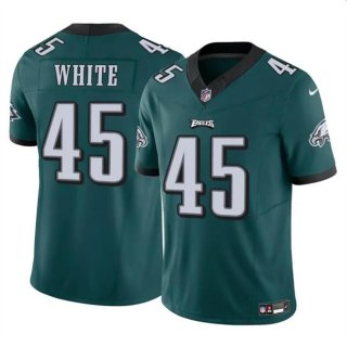 Men's Philadelphia Eagles #45 Devin White Green 2023 F.U.S.E Vapor Untouchable Limited Football Stitched Jersey