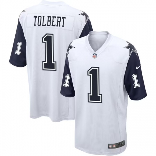 Men's Dallas Cowboys #1 Jalen Tolbert Color Rush Vapor Limited Jersey