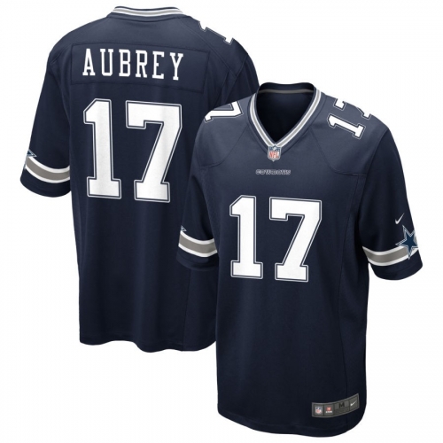 Men's Dallas Cowboys #17 Brandon Aubrey Limited Navy Vapor Untouchable Jersey