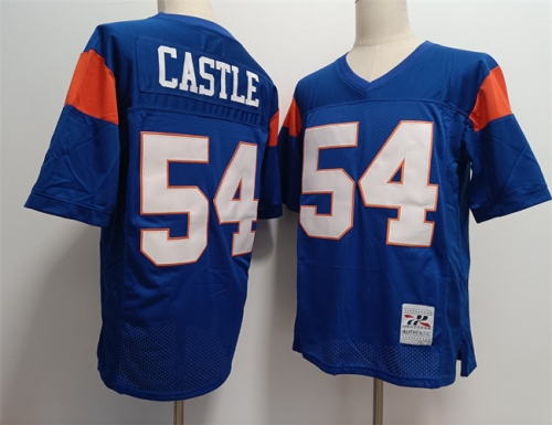 Blue Mountain State #54 Thad Castle Blue Stitched Football Jersey