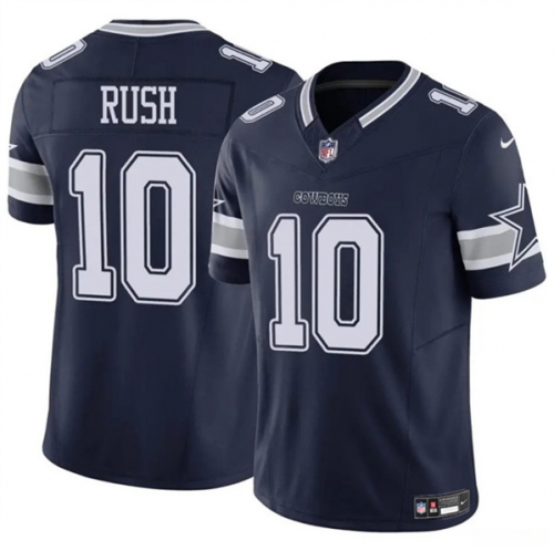 Men's Dallas Cowboys #10 Cooper Rush Navy 2023 F.U.S.E. Vapor Untouchable Limited Football Stitched Jersey