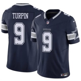 Men's Dallas Cowboys #9 KaVontae Turpin Navy 2023 F.U.S.E Vapor Untouchable Limited Stitched Football Jersey