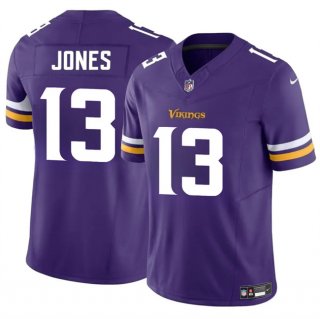 Men's Minnesota Vikings #13 Daniel Jones Purple 2024 F.U.S.E. Vapor Untouchable Limited Stitched Jersey