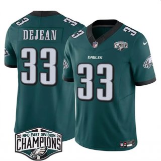 Men's Philadelphia Eagles #33 Cooper DeJean Green 2024 New NFC East Champions F.U.S.E. Vapor Untouchable Limited Stitched Football Jersey