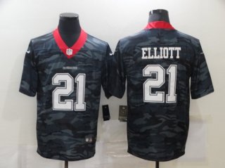 Men's Dallas Cowboys #21 Ezekiel Elliott 2020 Camo Limited Stitched Nike NFL Jersey