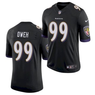 Men's Baltimore Ravens #99 Odafe Oweh Black 2021 Limited Football Jersey