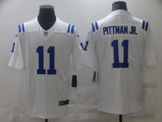 Men Indianapolis Colts 11 Pittman jr White Nike Vapor Untouchable Limited 2021 NFL Jersey