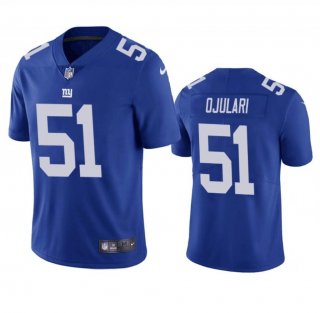 Men's New York Giants #51 Azeez Ojulari Blue Vapor Untouchable Limited Stitched Jersey