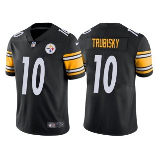 Men's Pittsburgh Steelers #10 Mitchell Trubisky Black Vapor Untouchable Limited Stitched Jersey