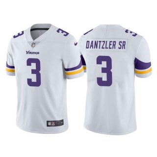 Men's Minnesota Vikings #3 Cameron Dantzler White Vapor Untouchable Stitched Jersey