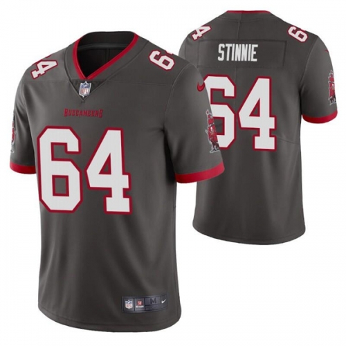 Men's Tampa Bay Buccaneers #64 Aaron Stinnie Gray Vapor Untouchable Limited Stitched Jersey