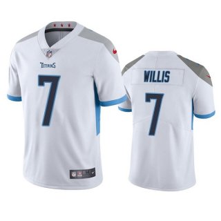 Men's Tennessee Titans #7 Malik Willis White Vapor Untouchable Stitched Jersey