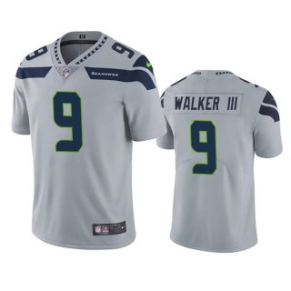 Men's Seattle Seahawks #9 Kenneth Walker III Grey Vapor Untouchable Limited Stitched Jersey