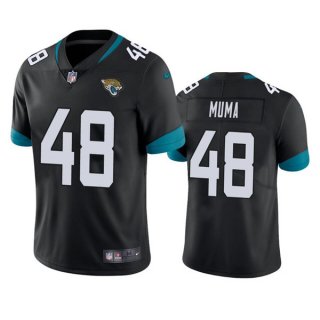 Men's Jacksonville Jaguars #48 Chad Muma Black Vapor Untouchable Limited Stitched Jersey