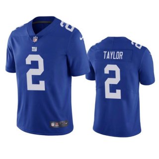 Men's New York Giants #2 Tyrod Taylor Royal Vapor Untouchable Limited Stitched Jersey