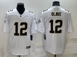 Men's New Orleans Saints #12 Chris Olave White 2022 Vapor Untouchable Stitched NFL Nike Limited Jersey