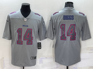 Men's Buffalo Bills #14 Stefon Diggs Grey Atmosphere Fashion Vapor Untouchable Stitched Limited Jersey