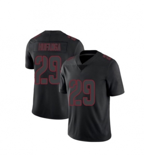 Men's San Francisco 49ers #29 Talanoa Hufanga Black 2018 Fashion Impact Black Color Rush Stitched NFL Nike Limited Jersey