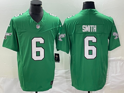 Men's Philadelphia Eagles #6 DeVonta Smith Green 2023 F.U.S.E. Vapor Untouchable Stitched Football Jersey