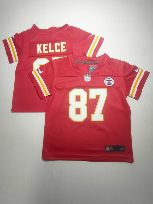 Toddlers Kansas City Chiefs #87 Travis Kelce Red Vapor Untouchable Stitched Nike Limited Jersey