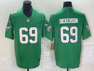 Men's Philadelphia Eagles #69 Landon Dickerson Green Alternate FUSE Vapor Limited Stitched Jersey