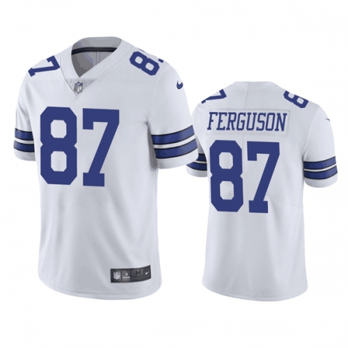 Men's Dallas Cowboys #87 Jake Ferguson White Vapor Untouchable Limited Football Stitched Jersey