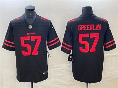 Men's San Francisco 49ers #57 Dre Greenlaw Black Vapor Untouchable Limited Stitched Jersey