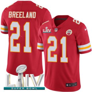 Nike Chiefs #21 Bashaud Breeland Red Super Bowl LIV 2020 Team Color Men's Stitched NFL Vapor Untouchable Limited Jersey