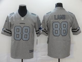 Men's Dallas Cowboys #88 CeeDee Lamb 2020 Gray Gridiron Vapor Untouchable Stitched NFL Nike Limited Jersey