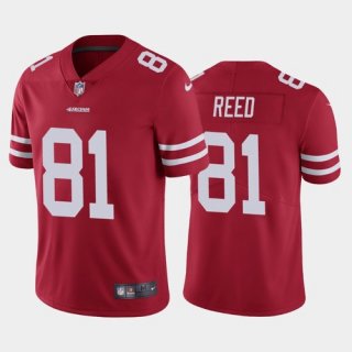 Men's San Francisco 49ers #81 Jordan Reed Red Vapor Untouchable Limited Stitched NFL Jersey