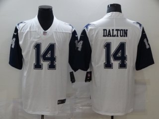 Men's Dallas Cowboys #14 Andy Dalton White 2016 Color Rush Stitched NFL Nike Limited Jersey