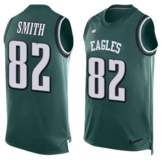 Nike Philadelphia Eagles #82 Torrey Smith Midnight Green Team Color Men's Stitched NFL Limited Tank Top Jersey