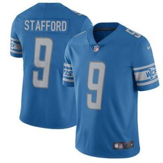 Nike Detroit Lions #9 Matthew Stafford Blue Team Color Men's Stitched NFL Vapor Untouchable Limited Jersey