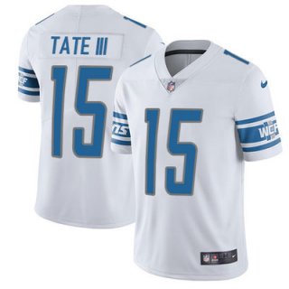 Nike Detroit Lions #15 Golden Tate III White Men's Stitched NFL Vapor Untouchable Limited Jersey