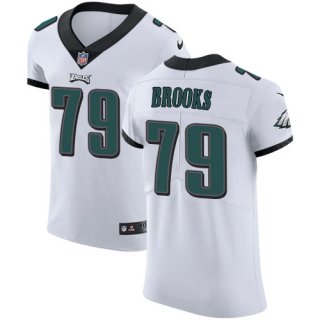 Nike Eagles #79 Brandon Brooks White Men's Stitched NFL Vapor Untouchable Elite Jersey