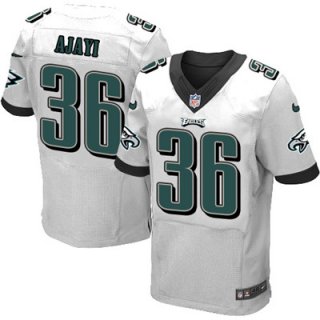 Men's Nike Philadelphia Eagles #36 Jay Ajayi White Stitched NFL New Elite Jersey