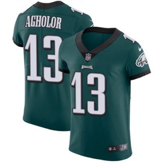 Men's Nike Philadelphia Eagles #13 Nelson Agholor Midnight Green Team Color Stitched NFL Vapor Untouchable Elite Jersey