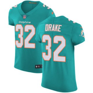 Nike Miami Dolphins #32 Kenyan Drake Aqua Green Team Color Men's Stitched NFL Vapor Untouchable Elite Jersey