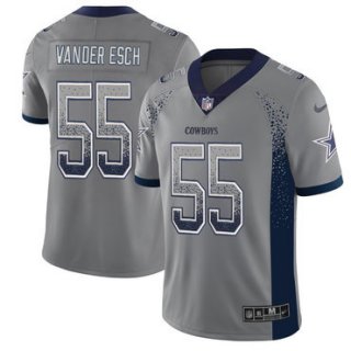 Nike Cowboys 55 Leighton Vander Esch Gray Drift Fashion Limited Jersey