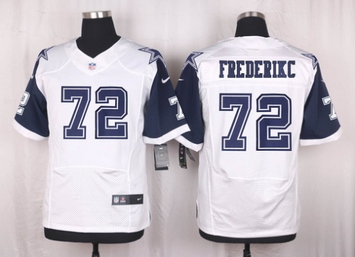 Men's Dallas Cowboys #72 Travis Frederick Nike White Color Rush 2015 NFL Elite Jersey