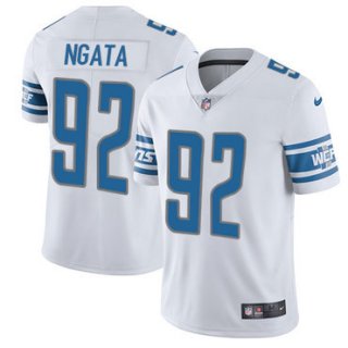 Nike Lions #92 Haloti Ngata White Men's Stitched NFL Limited Jersey