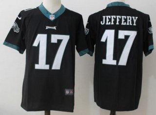 Men's Philadelphia Eagles #17 Alshon Jeffery Black 2016 Color Rush Stitched NFL Nike Limited Jersey