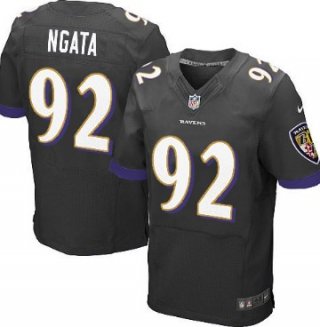 Nike Baltimore Ravens #92 Haloti Ngata 2013 Black Elite Jersey