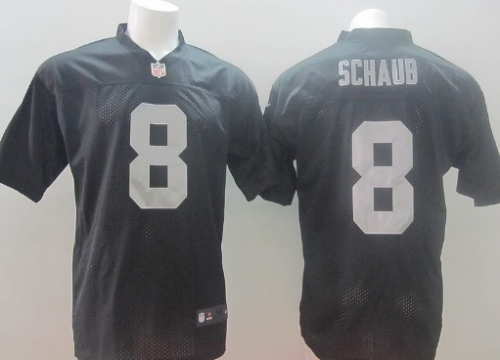 Nike Oakland Raiders #8 Matt Schaub Black Elite Jersey