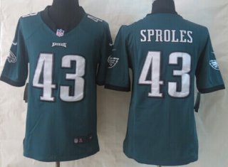 Nike Philadelphia Eagles #43 Darren Sproles Dark Green Limited Jersey