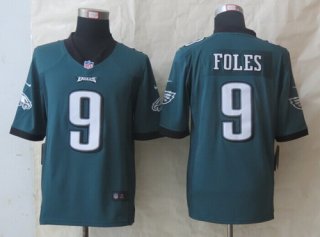 Nike Philadelphia Eagles #9 Nick Foles Dark Green Limited Jersey