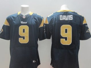 Nike St. Louis Rams #9 Austin Davis Navy Blue Elite Jersey