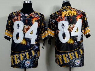 Nike Pittsburgh Steelers #84 Antonio Brown 2014 Fanatic Fashion Elite Jersey