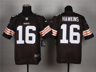 Nike Cleveland Browns #16 Andrew Hawkins Brown Elite Jersey