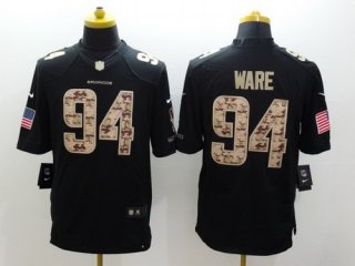 Nike Denver Broncos #94 DeMarcus Ware Salute to Service Black Limited Jersey